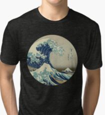 Große Welle vor Kanagawa-Kreis Vintage T-Shirt