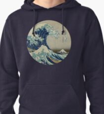 Great Wave off Kanagawa circle Pullover Hoodie