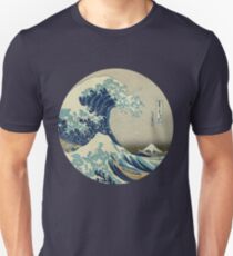 Great Wave off Kanagawa circle Unisex T-Shirt