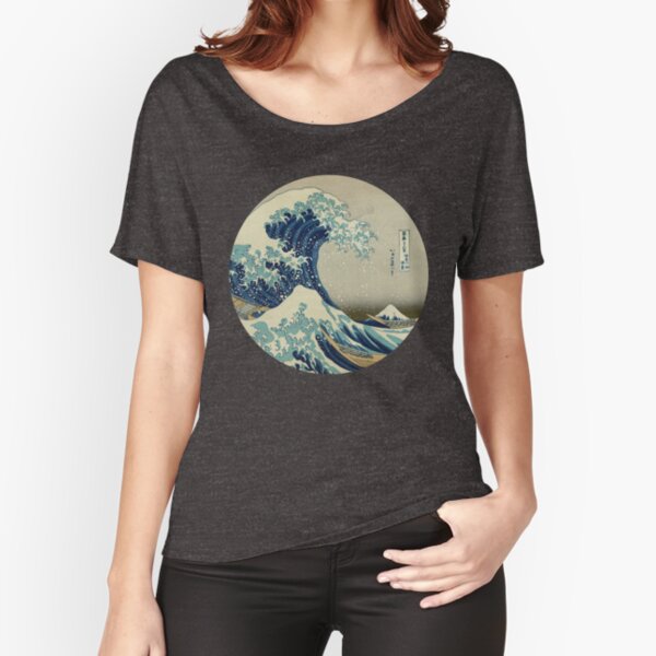 Item preview, Great Wave off Kanagawa circle designed and sold by monsterplanet.