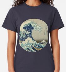 Grande vague au large du cercle de Kanagawa T-shirt classique