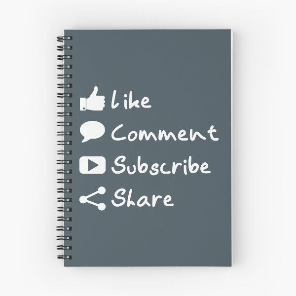 Item preview, Like, comment, subscribe, and share designed and sold by MadabinaDesign.