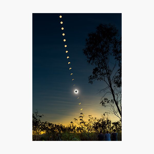 Solar Eclipse Composite 2012 Photographic Print
