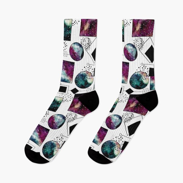 Item preview, Watercolor Galaxy in Squares and Circles designed and sold by Cordata.