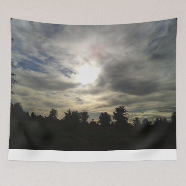 Item preview, Foggy sky and palm trees designed and sold by faridman.