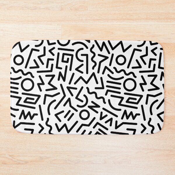 Item preview, Memphis Pattern Black and White designed and sold by junkydotcom.