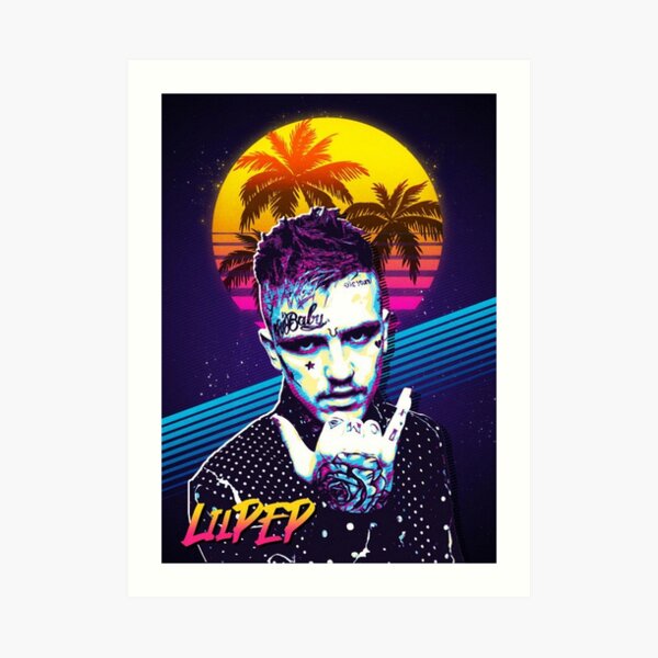 Lil Peep Poster Original Design Art Print By Nmrkdesigns Redbubble