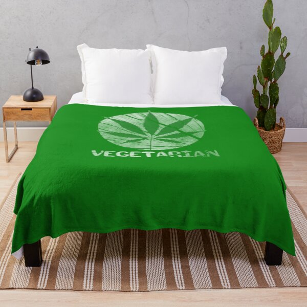 Artikelvorschau, Cannabis Blatt Vegetarier Vintage Retro entworfen und verkauft von DerNerd.