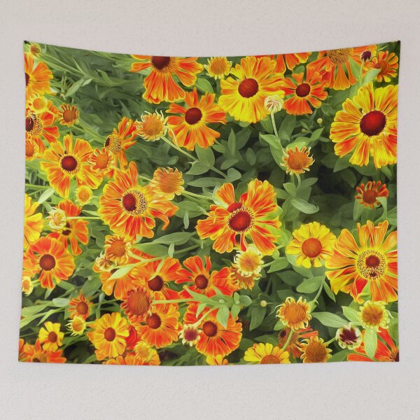 Item preview, Helenium Mardi Gras 'Helbro' designed and sold by FOLK ART FUSION by heidiannemorris.