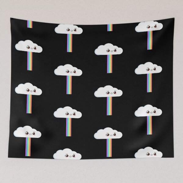 Item preview, Cute Kawaii Rainbow Cloud designed and sold by miller8888.