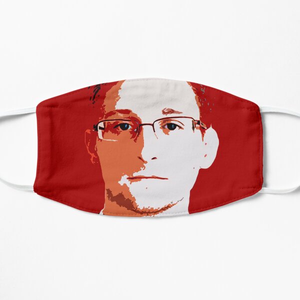 edward snowden Flat Mask