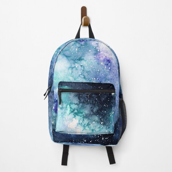 Item preview, Watercolor Turquoise Blue Galaxy and Starry Sky designed and sold by Cordata.
