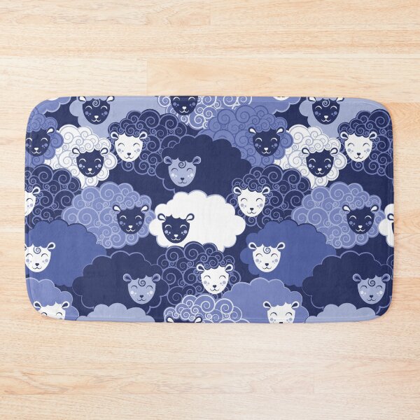 Item preview, Sweet dreams zzz // monochromatic blue sheep designed and sold by SelmaCardoso.