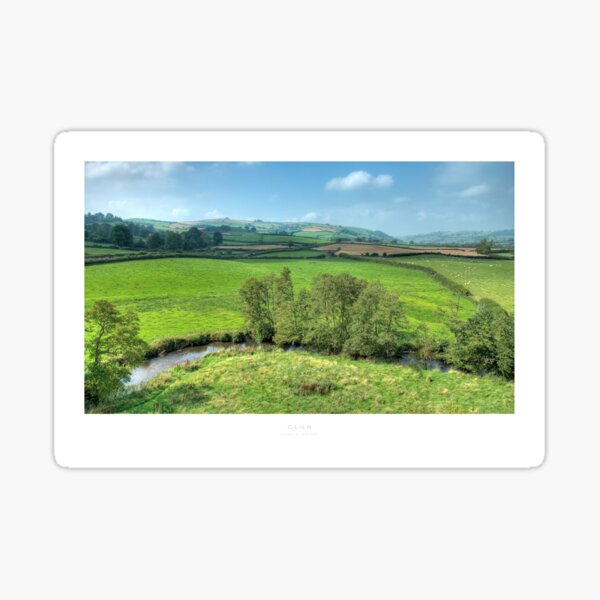 Clun, Shropshire Sticker
