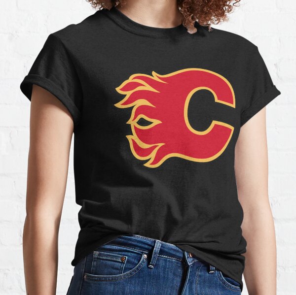 NEW NHL Calgary Flames Ice Hockey T Shirt Youth Boys S Small 8 NEW NWT
