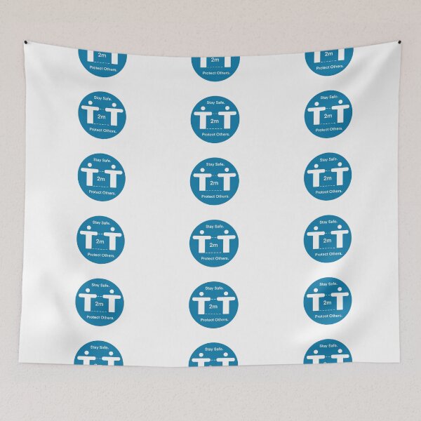 Item preview, Social Distance 2m Stay Safe. Protect Others. designed and sold by SimonWoodsArt.