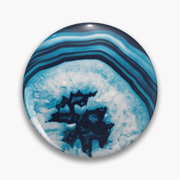Item preview, Blue White Agate #2 #gem #decor #art designed and sold by Anita's & Bella's Art.
