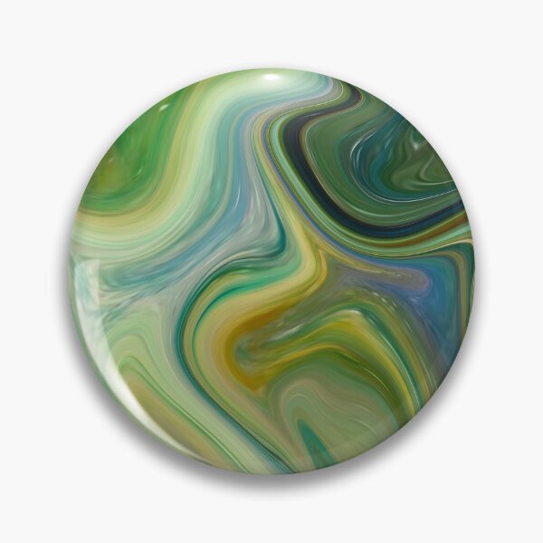 Item preview, Abstract Fluid Painting Marble Pattern Green Yellow Blue designed and sold by Patricia Piotrak.