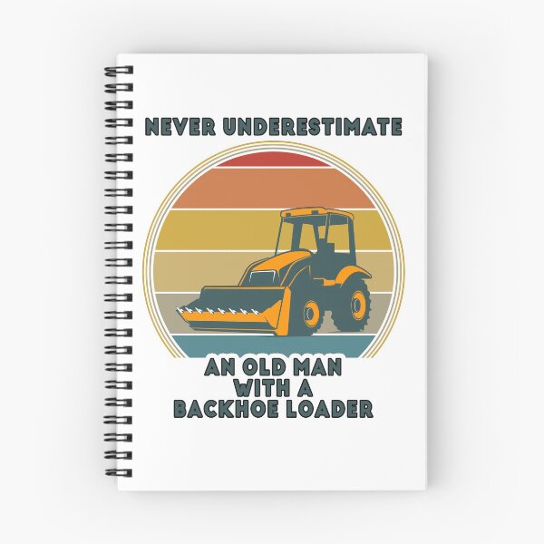 Item preview, Never Underestimate An Old Man With A Backhoe Loader - Vintage Style designed and sold by anass002.