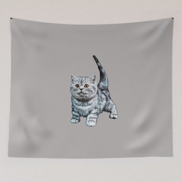 Item preview, British Shorthair Tabby Cat Kitten designed and sold by ElegantCat.