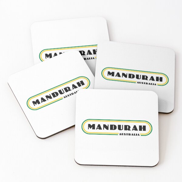 Item preview, Mandurah City Aussie Australia Retro Vintage Lines designed and sold by creativecaveman.