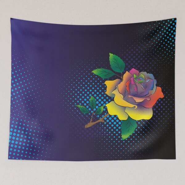 Aperçu de l'œuvre Rainbow Rose_2 créée et vendue par GreenFrog75.