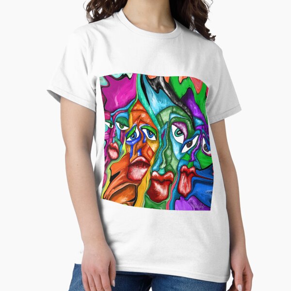 Item preview, Faces - Abstract Painting Fluid Painting designed and sold by Patricia Piotrak.