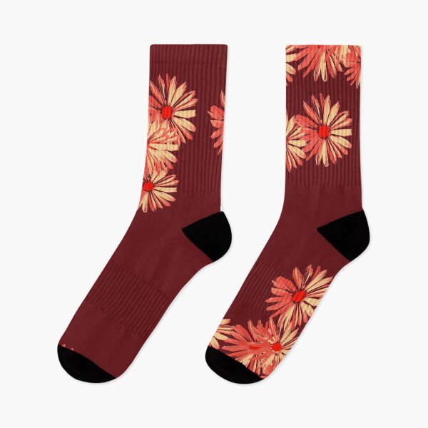 Item preview, Red Flower rinimal margarita daisy designed and sold by Carolina Salazar.
