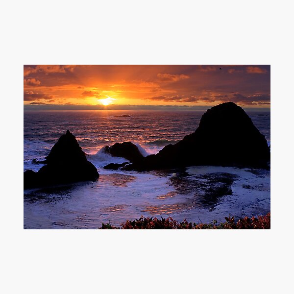 Sunset on the Oregon Coast Photographic Print