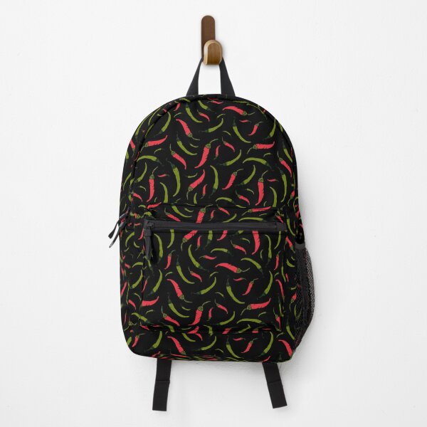 Item preview, Red and Green Chilli Peppers on Black designed and sold by HotHibiscus.