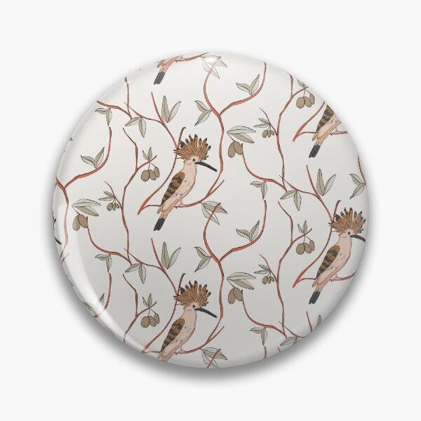 Item preview, Hoopoe light bird pattern designed and sold by Milatoo.