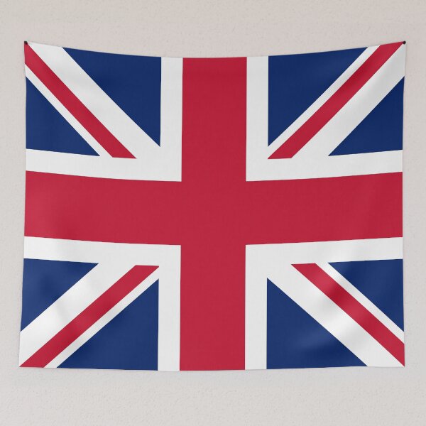 Aperçu de l'œuvre Union Jack - Drapeau du Royaume-Uni et de la Grande-Bretagne - Version carrée créée et vendue par SolarCross.