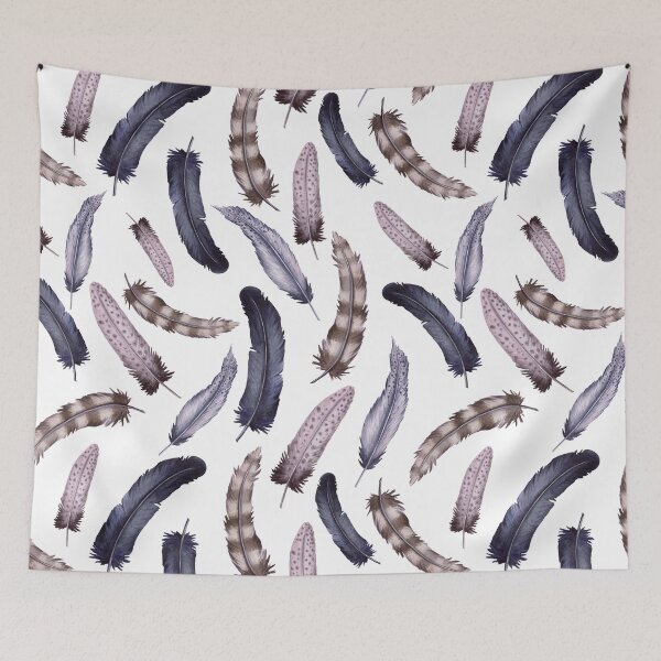 Item preview, Seamless Pattern of Watercolor Feathers designed and sold by Cordata.