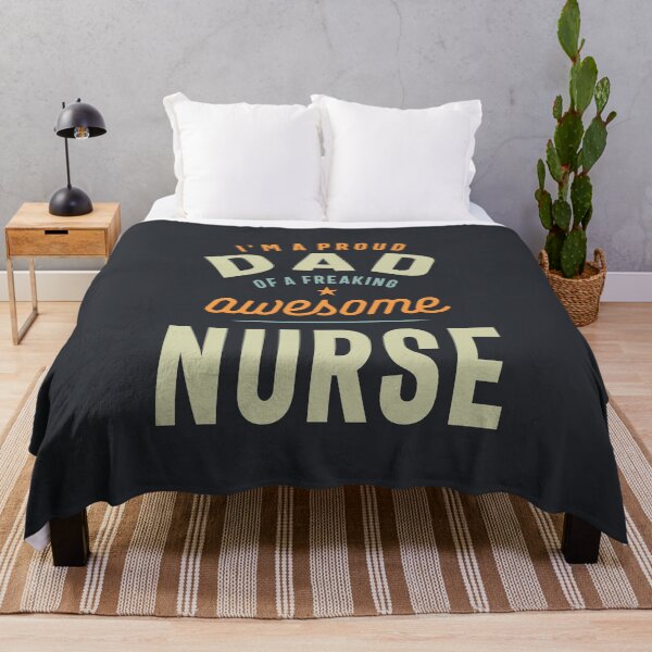 Item preview, I'm A Proud Dad of a Freaking Awesome Nurse designed and sold by cidolopez.