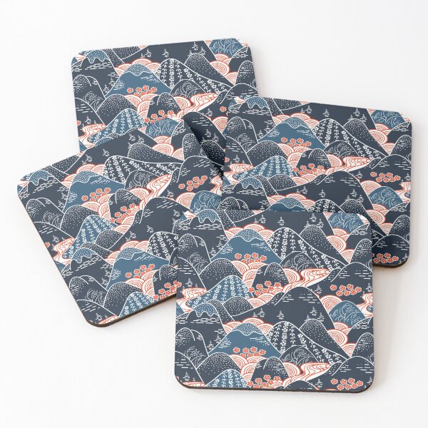 Item preview, Flowers And Hills Japanese Art designed and sold by noirty.