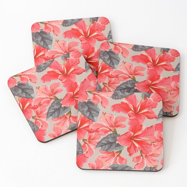 Item preview, Hibiscus Whith Grey Leaf designed and sold by noirty.