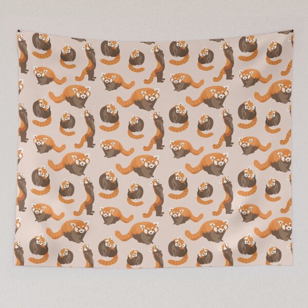Item preview, RED PANDA PATTERN ROSE designed and sold by Catastroish.