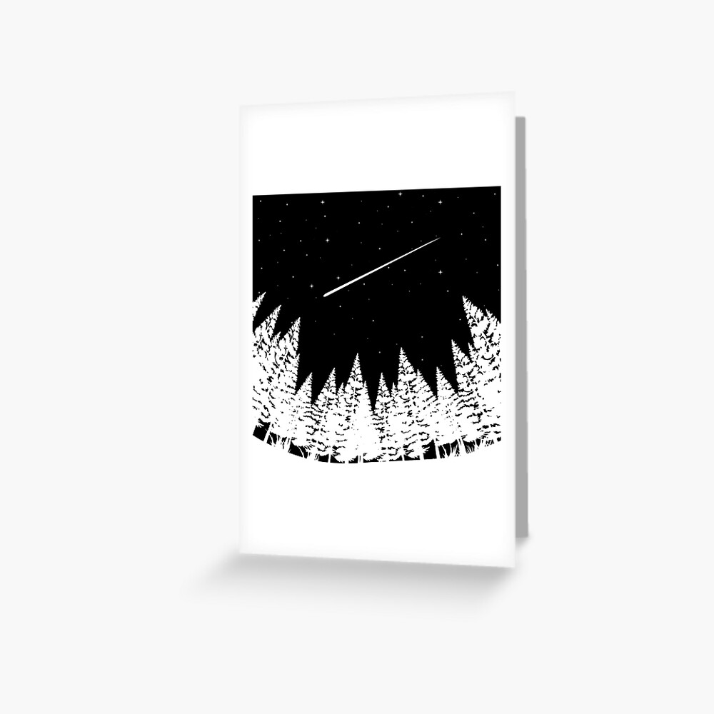 "Meteor Shower Astronomy Art" Greeting Card by ...