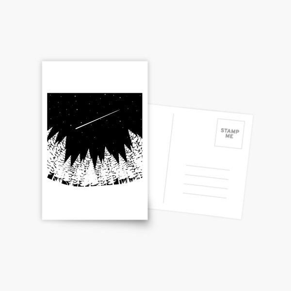 Meteor Shower Astronomy Art Postcard