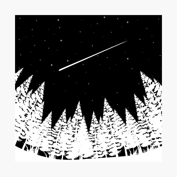 Item preview, Meteor Shower Astronomy Art designed and sold by artworkbyrihen.