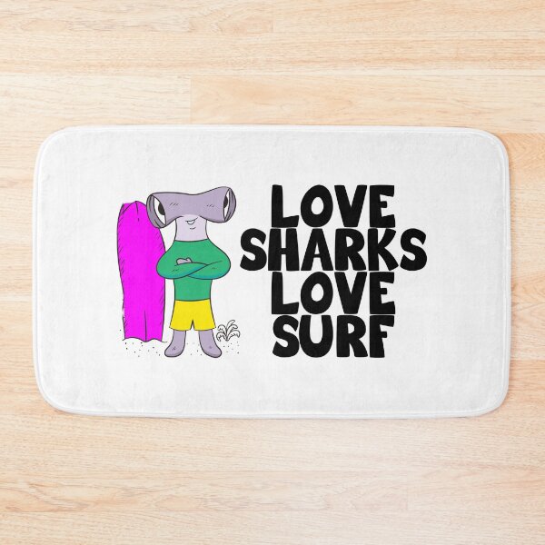 Item preview, LOVE SHARKS LOVE SURF DESIGN designed and sold by Picspot.