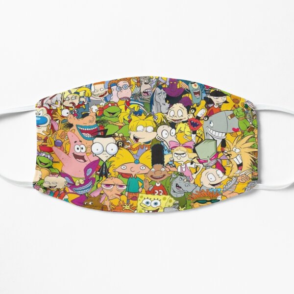 90s Cartoons Flat Mask