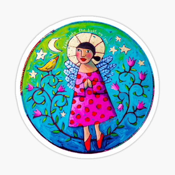 "Lean into the light, my love" Sticker