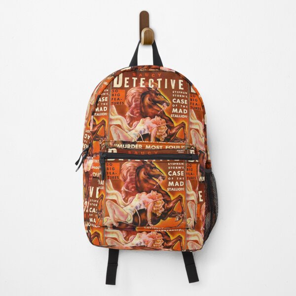 "Saucy Detective" Vintage Spy Pulp Magazine Cover Backpack