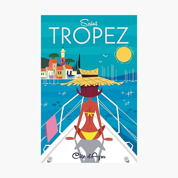 Item preview, St Tropez poster designed and sold by GAGodel.