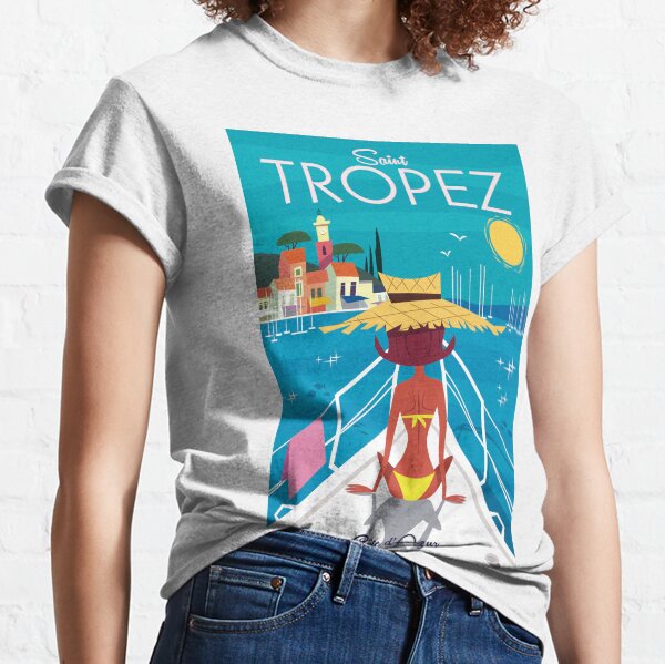 St Tropez poster Classic T-Shirt
