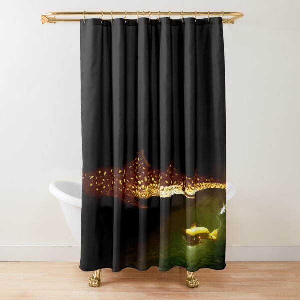 Jaguar Shark, painting for The Life Aquatic with Steve Zissou Shower Curtain