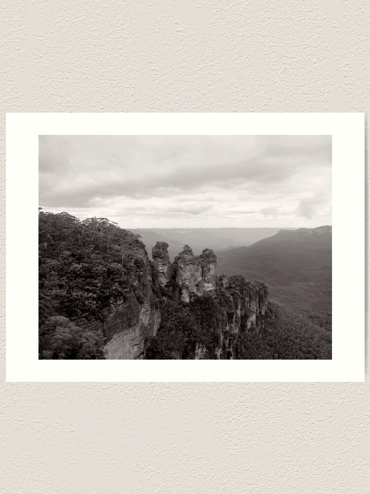 Alternate view of The Three Sisters - NSW - Australia Art Print