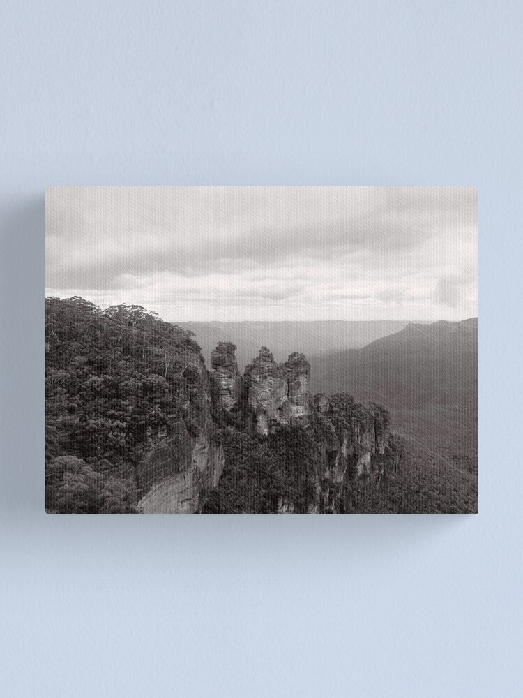 Alternate view of The Three Sisters - NSW - Australia Canvas Print