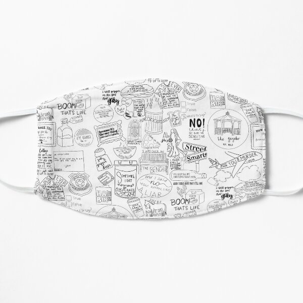 John Mulaney Doodle Design Mask